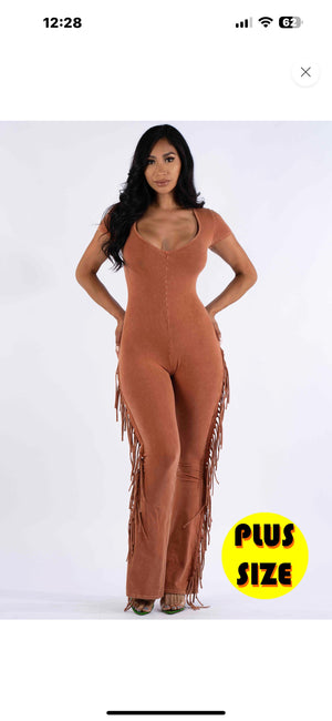 Fringe jumpsuit