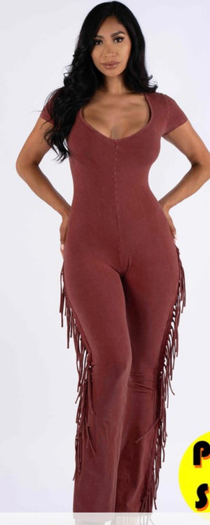 Fringe jumpsuit