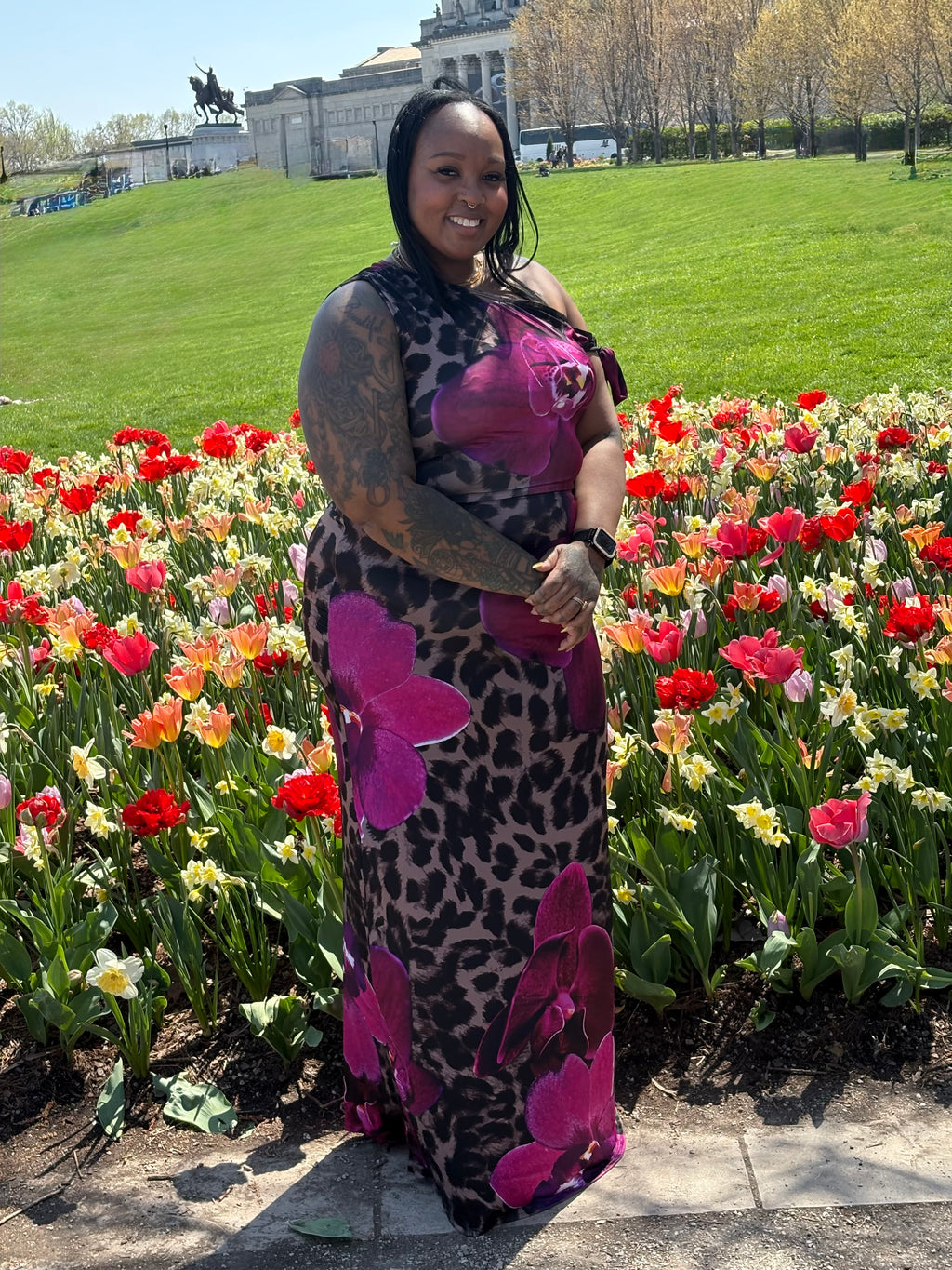 Flower skirt set