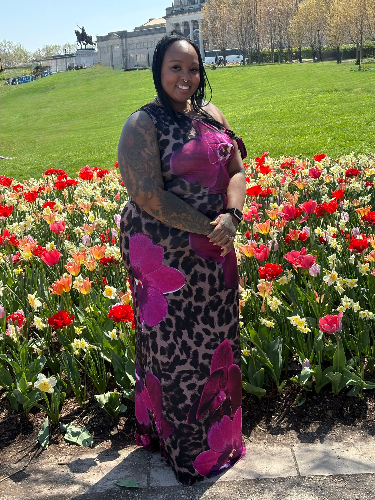 Flower skirt set