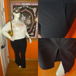 Flare ribbed yoga pants