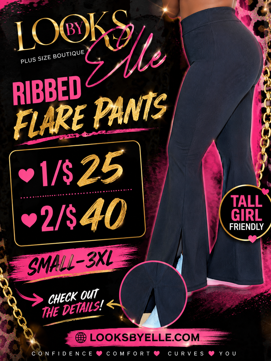 Flare ribbed yoga pants