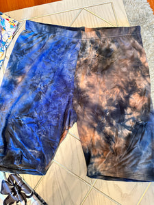 Thunder  tye dye biker shorts